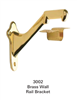 Stair Moldings, Brackets, & Rosettes 3002: Brass Wall Rail Bracket  | Stair Part Pros