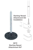 Stair Post Installation Hardware - 3072 Starting Newel Attachment Kit | Stair Part Pros