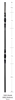 Vicenza Stair Partt 3302: 44" Hollow Double Ribbon Baluster  | Stair Part Pros