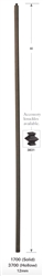 Sicily Stair Parts 3700: Hollow Plain Square Bar Baluster | Stair Part Pros