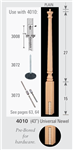 Wood Baluster & Newel Stair Parts Series 4010: Universal Newel | Stair Part Pros