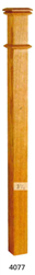 Wooden Stair Parts - 4077 Series Beveled Box Newel Post | Stair Part Pros