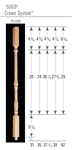 Wood Baluster & Newel Stair Parts 5068: Square Top Baluster | Stair Part Pros