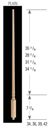 Wood Baluster & Newel Stair Parts 5891: Pin Top Baluster | Stair Part Pros