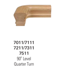 7211: Quarter Turn Handrail Fitting - 6210 Handrail Fittings | Stair Part Pros