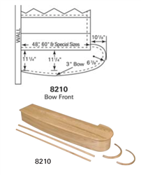 Crown Heritage Stair Parts 8210: Bow Front Starting Step | Stair Part Pros