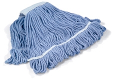 Monsoon Bactiguard 400gr Loop and Web Kentucky Mop, Blue, (10 pack)