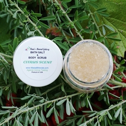 Salt Scrub - Citrus Scent Bath Salt & Body Scrub (Sample)