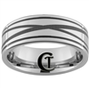 8mm Two-Grooved Tungsten Carbide with a Lasered Infinity Knot Design