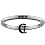 2mm Dome Tungsten Legend of Zelda 8-Bit Hearts Design Ring.