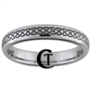 4mm Polished Tungsten Celtic Knot Design Ring.