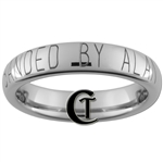 4mm Dome Tungsten Carbide Customizable Duck Band Design Ring.