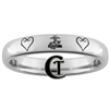 4mm Dome Tungsten Carbide MARINES and Kingdom Hearts Ring Design.