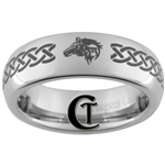 6mm Dome Tungsten Legend of Zelda Skyward Sword Designed Ring.