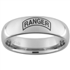 6mm Dome Tungsten Carbide ARMY Ranger Design Ring.