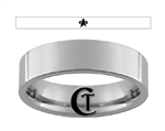 6mm Pipe Tungsten Carbide Star Trek Voyager Starfleet Design Ring.