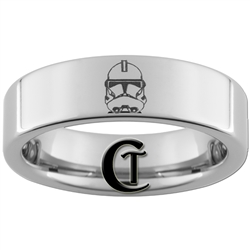 6mm Pipe Tungsten Carbide Star Wars Clonetrooper Design