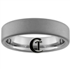 6mm Pipe Tungsten Carbide Diamond Matte Finish Ring