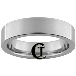 6mm Tungsten Carbide Pipe Satin Finish Ring