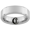 7mm Beveled Tungsten Carbide Ring