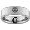 7mm Beveled Tungsten Iron Man Arc Reactor Ring