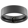 7mm Black Pipe Tungsten Carbide Ring