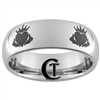 8mm Dome Tungsten Carbide Claddagh Design