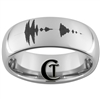 8mm Dome Tungsten Carbide Sound Wave Design