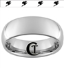 8mm Dome Tungsten Carbide Multiple Fairy Tale Symbols Design Ring.