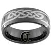 8mm Black Dome Tungsten Carbide Celtic Design