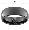 8mm Black Dome Tungsten Carbide Spider-Man Design Ring