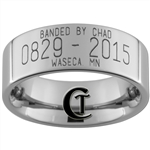 Build Your Own Custom 8mm Pipe Tungsten Carbide Duck Band Design