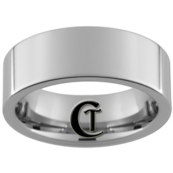 8mm Pipe Tungsten Carbide Polished Ring