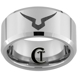 10mm Beveled Tungsten Carbide Custom Design