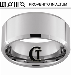 10mm Beveled Tungsten Carbide Custom Design