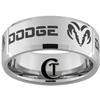 10mm Beveled Tungsten Carbide Dodge Ram Design Ring.