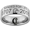 Custom Duck Band Ring 10mm Beveled Tungsten Carbide Custom Duck Band Design