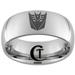 10mm Dome Tungsten Carbide Decepticon Design