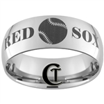 10mm Dome Tungsten Carbide Red Sox Design