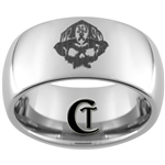 10mm Dome Tungsten Carbide 911 Firefighter Commemorative Design