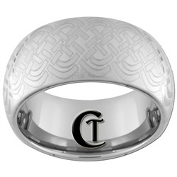 10mm Dome Tungsten Carbide Celtic Design