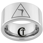 10mm Pipe Tungsten Carbide Masonic Design