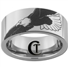 10mm Pipe Tungsten Carbide Military American Bald Eagle Design Ring.