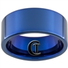 10mm Blue Pipe Tungsten Carbide Ring