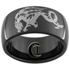 11mm Black Dome Tungsten Carbide Dragon Design