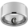 12mm Beveled Tungsten Carbide Polish Ring
