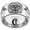 12mm Dome Tungsten Carbide Masonic 32nd Degree Design