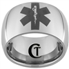 12mm Dome Tungsten Carbide Medical Alert Design