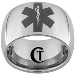 12mm Dome Tungsten Carbide Medical Alert Design