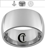 12mm Dome Tungsten Carbide Masonic Design